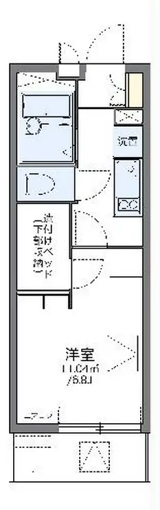 レオパレスワールド新船橋 2階階 間取り