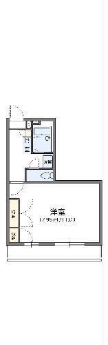 レオパレスチェリーライン(1K/2階)の間取り写真