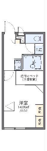 レオパレス今宿(1K/1階)の間取り写真