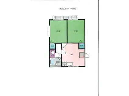 コーポ須田C棟(2LDK/2階)の間取り写真