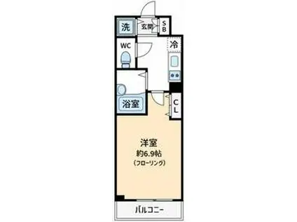 フェニックス永福町弐番館(1K/2階)の間取り写真