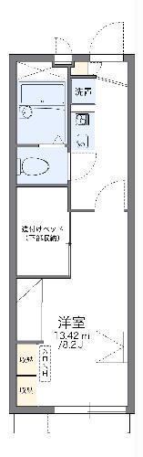 レオパレスミラドール十塚A(1K/1階)の間取り写真