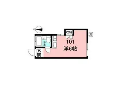 メゾンエトワール(ワンルーム/1階)の間取り写真