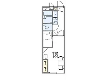 レオパレスリベールSKⅡ(1K/1階)の間取り写真