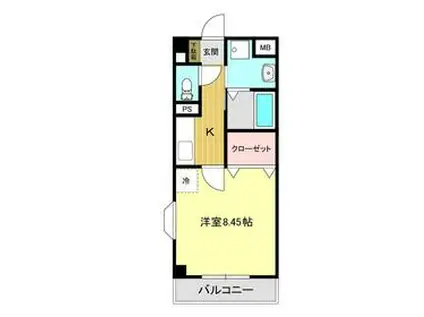 AZヒルズ(1K/2階)の間取り写真