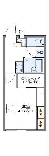 レオパレスSEIWAⅡ(1K/1階)の間取り写真