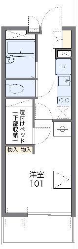 レオパレスとねねっと(1K/3階)の間取り写真
