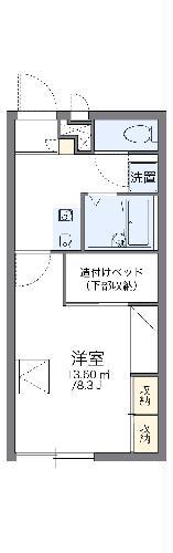 レオパレスSHIBATA(1K/1階)の間取り写真