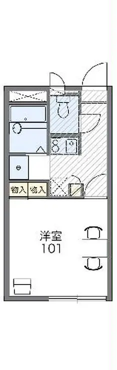 レオパレスコンプリートN 2階階 間取り