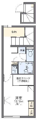 レオパレスインターパーク(1K/2階)の間取り写真