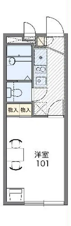 レオパレスローゼ日進 1階階 間取り