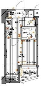 メインステージ赤塚(1K/2階)の間取り写真