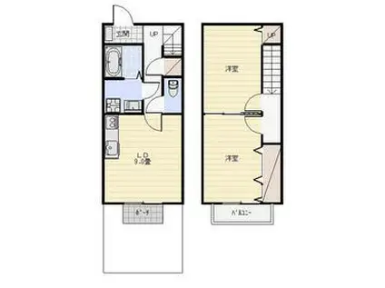 Ｐｏｐ　Ｈｏｕｓｅ(2LDK)の間取り写真