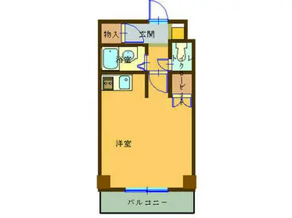 コナビック紺屋町(ワンルーム/2階)の間取り写真