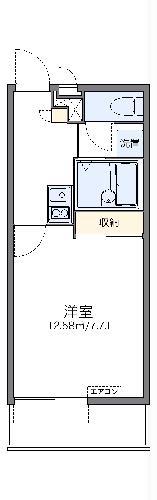 レオパレス忠(1K/2階)の間取り写真