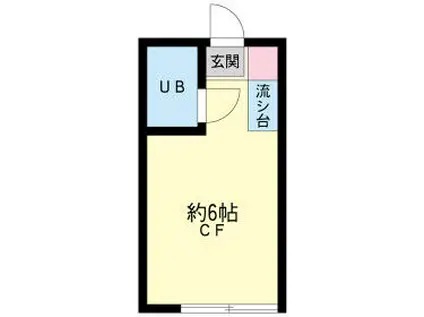 桜台TSコーポ(ワンルーム/2階)の間取り写真