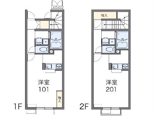 レオネクスト藤Ⅲ(1K/2階)の間取り写真