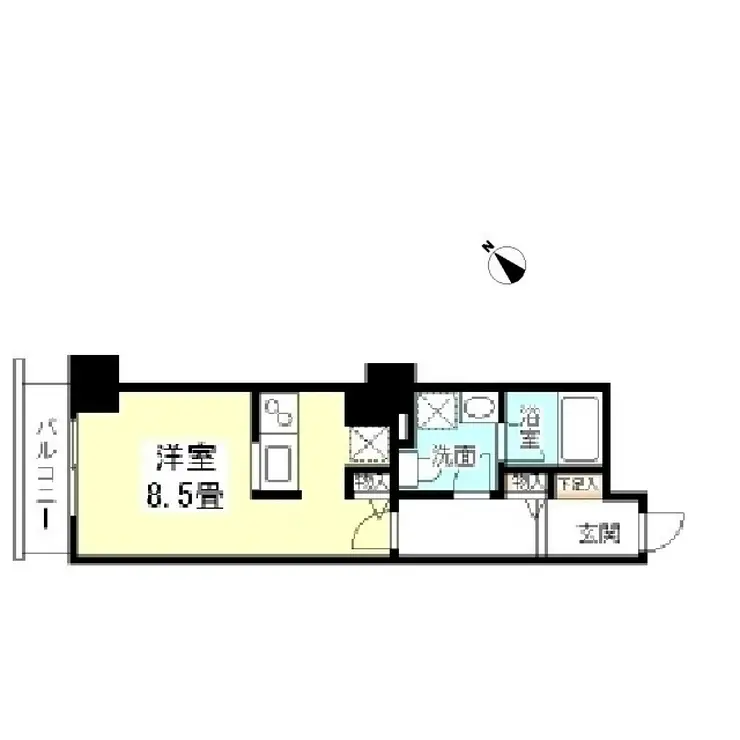 TKフラッツ渋谷 14階階 間取り