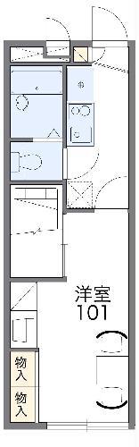 レオパレスクレインベール(1K/2階)の間取り写真