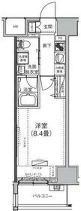 アイル芝浦東京ベイ 2階階 間取り