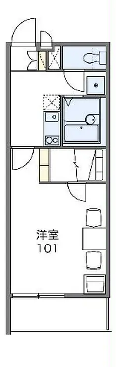 レオパレスロワジール 2階階 間取り