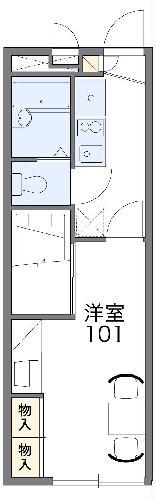 レオパレス家富町(1K/2階)の間取り写真