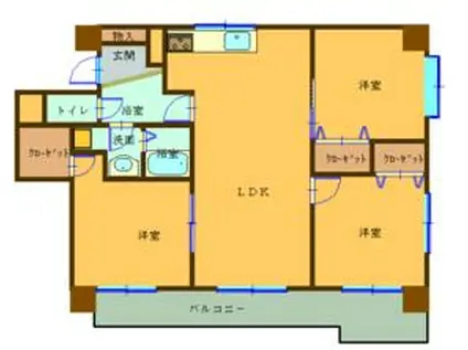 アルテッツァ紺屋町(3LDK/12階)の間取り写真