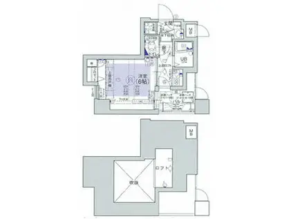 エステムコート新大阪IIIステーションプラザ(1K/8階)の間取り写真