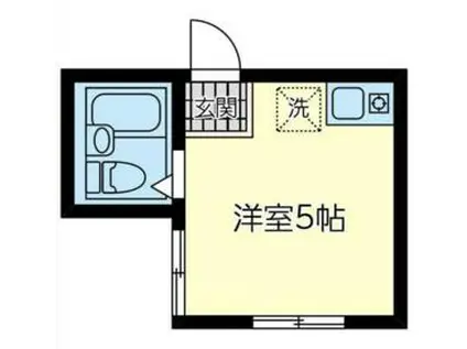 第三恵ハイツ(ワンルーム/1階)の間取り写真