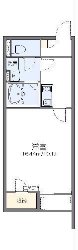 レオネクスト高針荒田Ⅱ(1K/2階)の間取り写真