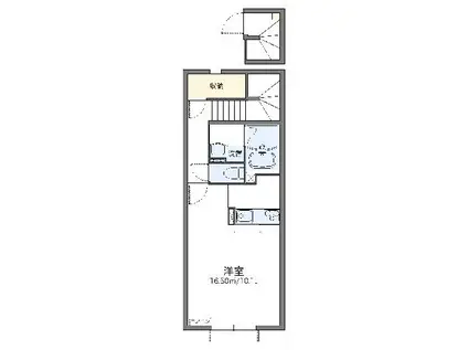レオネクストSHK(1K/2階)の間取り写真