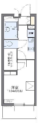 レオパレスグランエスポワールⅡ(1K/3階)の間取り写真