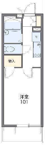 レオパレス旭丘(1K/2階)の間取り写真