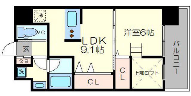ノース VILLAGE参番館 ノースヴィレッジ参番館(1DK/5階)の間取り写真