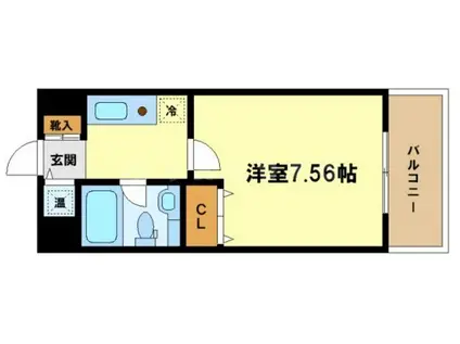 ISM中之島レジデンス(1K/5階)の間取り写真