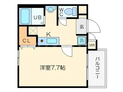 M・プラザ新大阪弐番館(1K/5階)の間取り写真