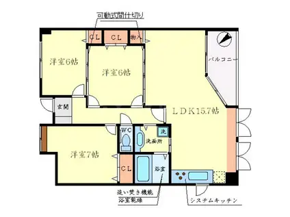 プリモアトーレ(3LDK/2階)の間取り写真