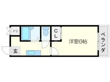 エクセレントプラザ(1K/4階)の間取り写真