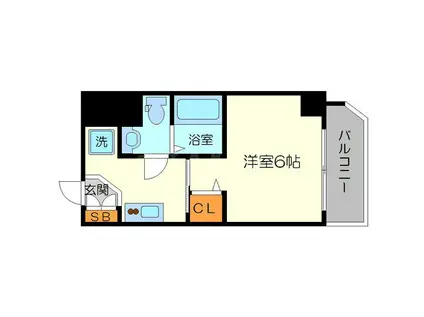 グランパシフィック十三元今里(1K/7階)の間取り写真