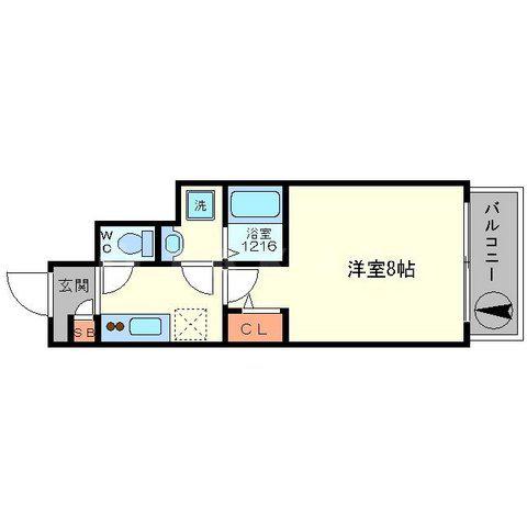 アネックス藤(1K/1階)の間取り写真
