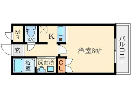 NLC新大阪(1K/5階)の間取り写真