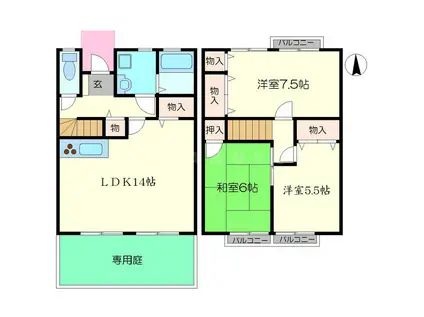 ヴェルセゾンＮ(3LDK)の間取り写真