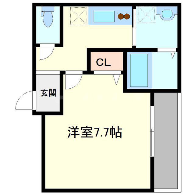 フジパレス新高Ⅲ番館(1K/3階)の間取り写真