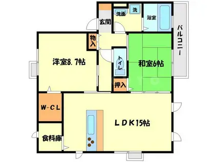 BREEZE(2LDK/1階)の間取り写真