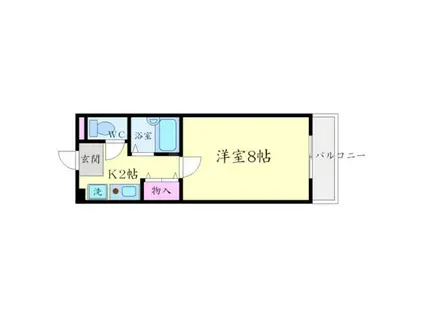 シェトア小野原(1K/4階)の間取り写真