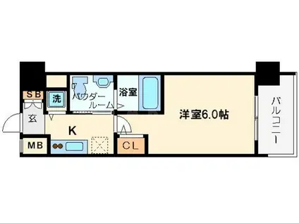 エスリード新大阪ノース(1K/5階)の間取り写真