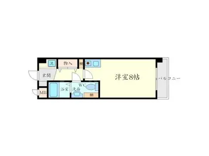 ハイマウンド(ワンルーム/1階)の間取り写真