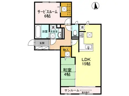 CASA FILANTE VOL2(1SLDK/2階)の間取り写真