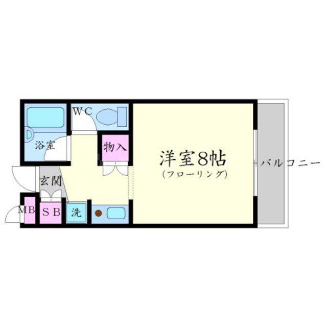 HOUSEⅡ(1K/1階)の間取り写真