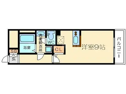 アドバンス新大阪5(ワンルーム/4階)の間取り写真
